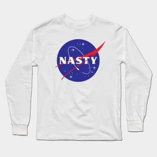 "NASTY" Nasa funny logo Long Sleeve T-Shirt